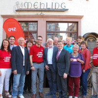 Lohrer SPD´ler mit Georg Rosenthal, MdL und Martin Güll MdL und Bildungspolitischer Sprecher der SPD Landtagsfraktion